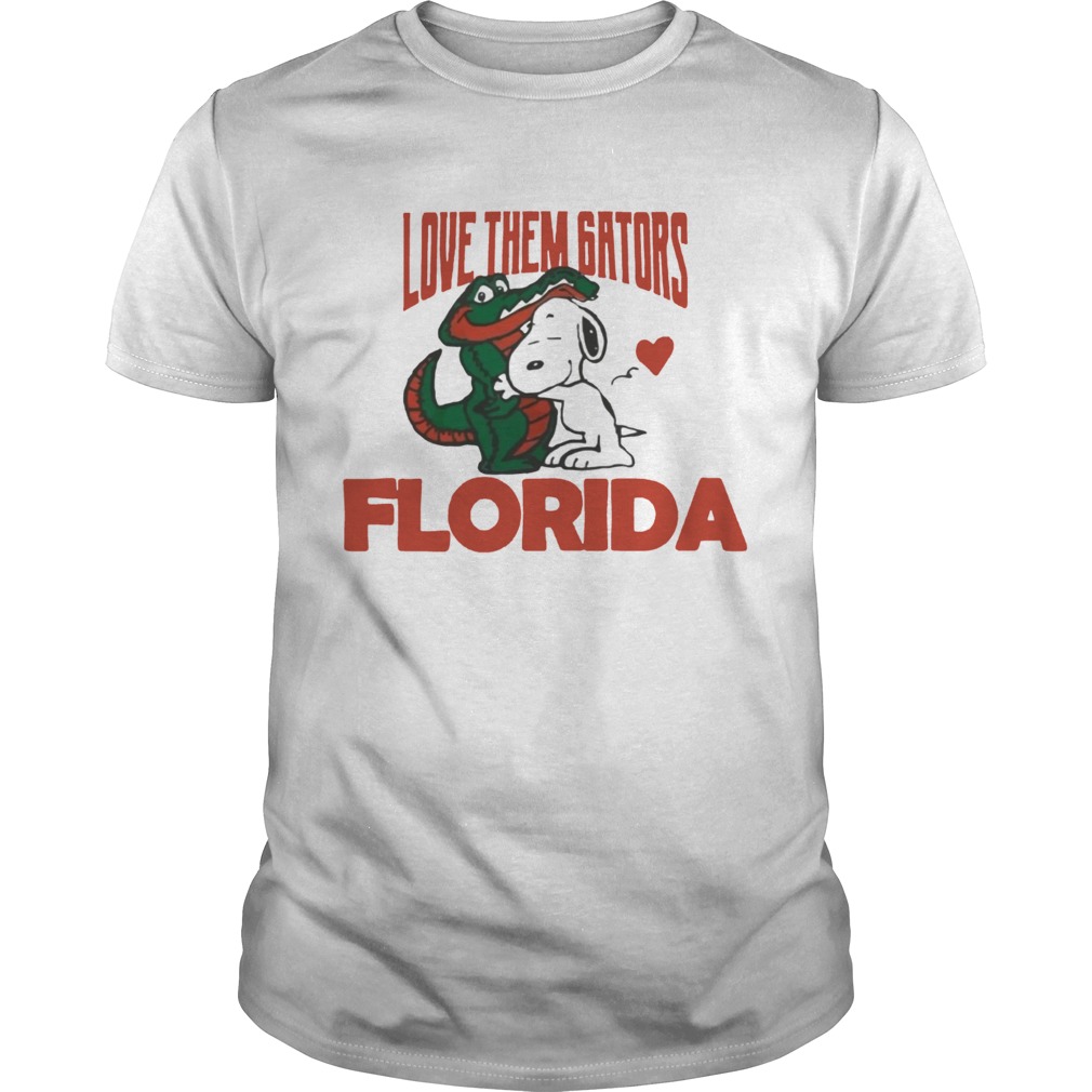 Love Them Gators Florida Snoopy Hug Funny TShirt