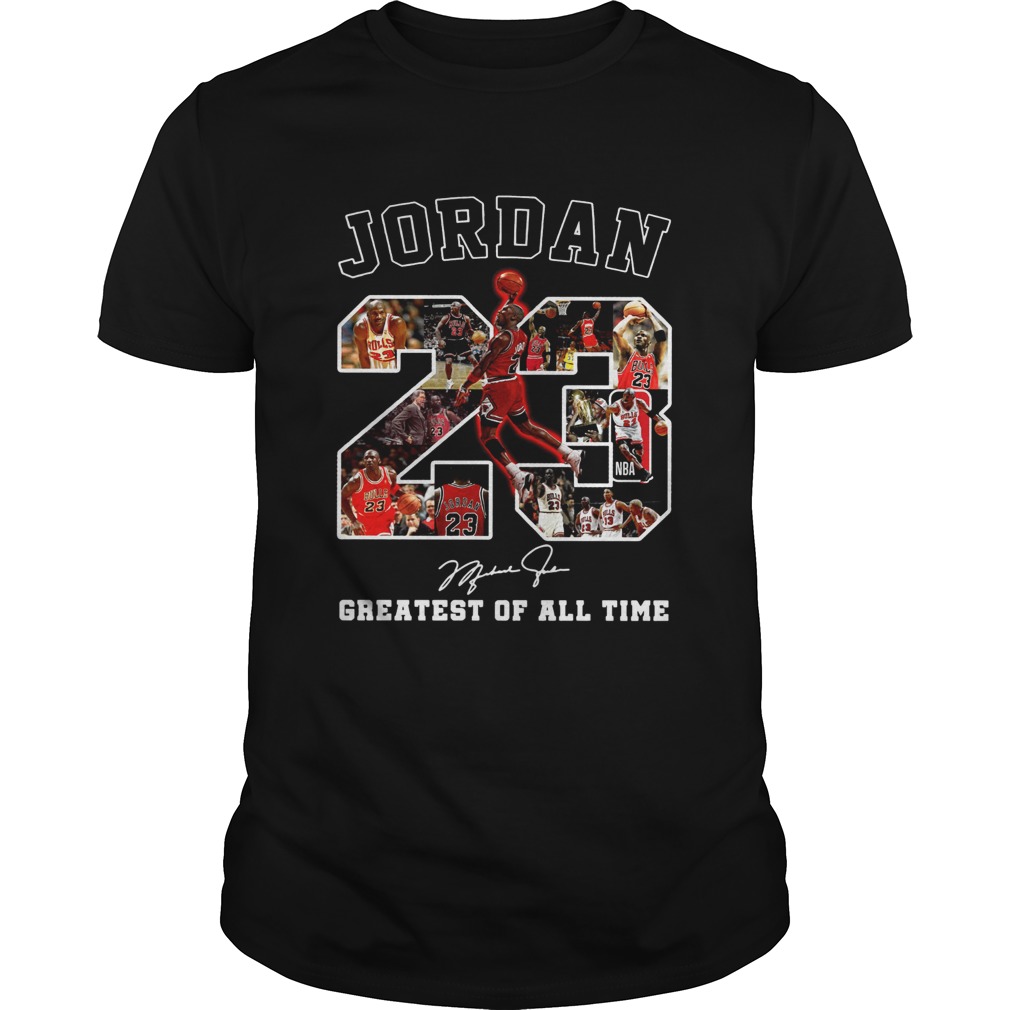 Michael Jordan 23 signature greatest of alltime shirt