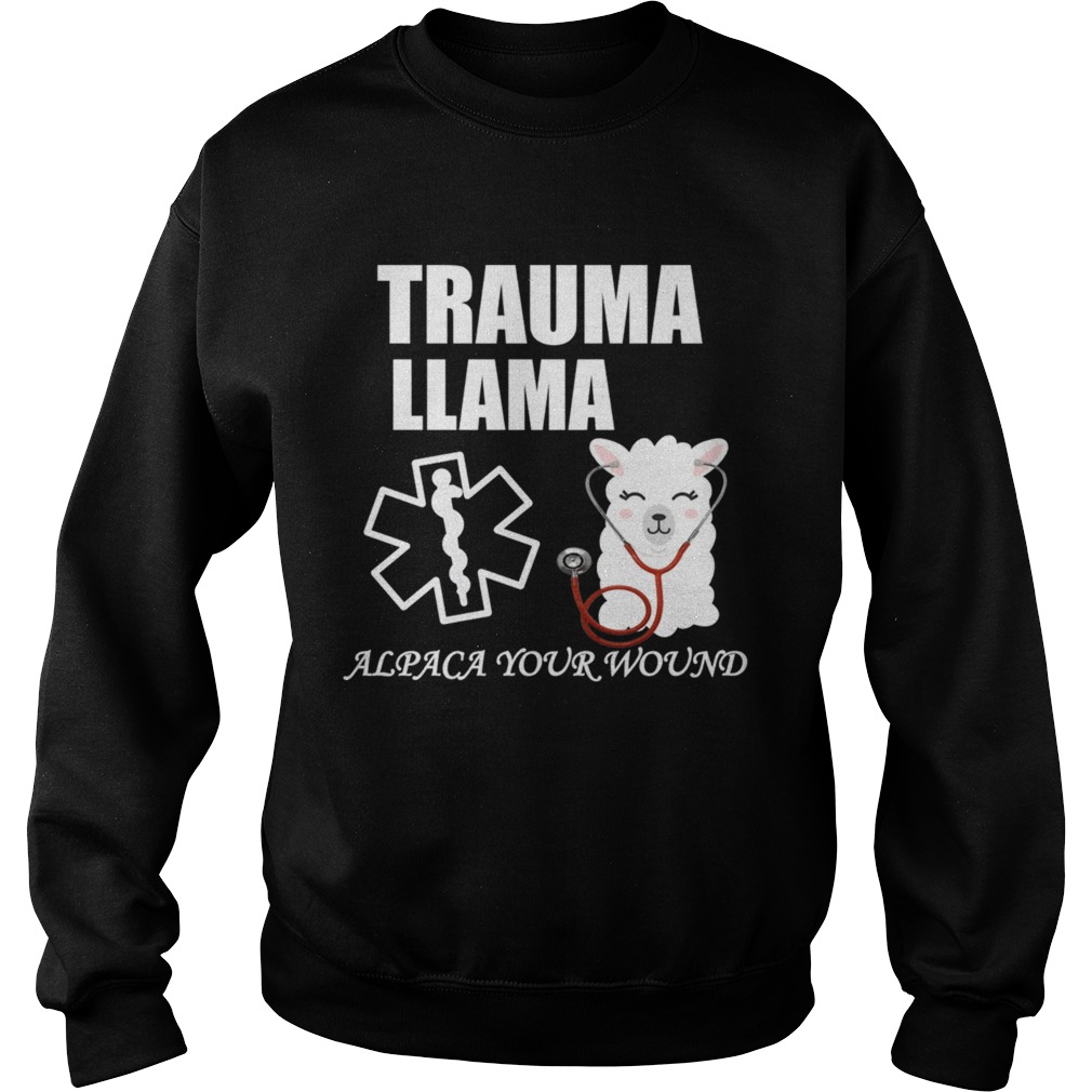 Ministry Of Trauma Llama Alpaca Your Wound Llama Lover TShirt Sweatshirt