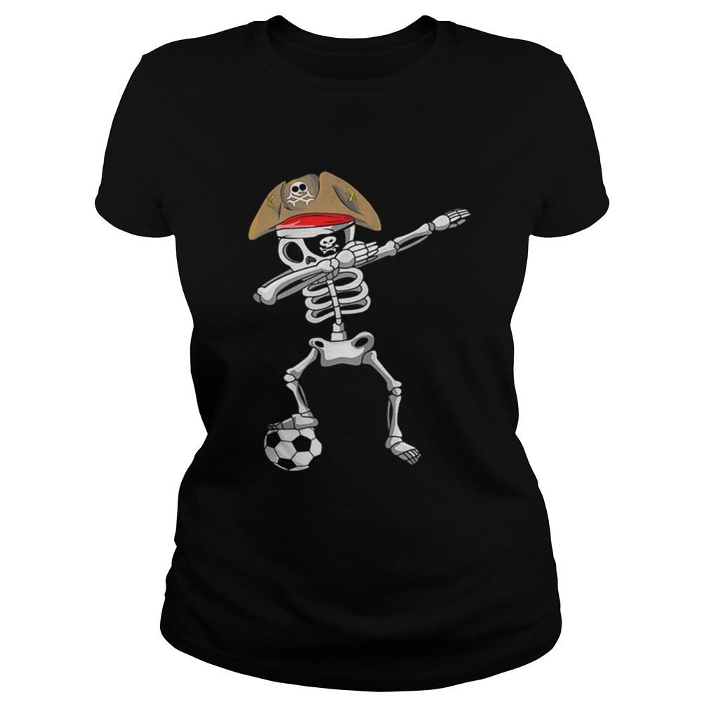 Official Halloween Soccer Pirate Dabbing Skeleton Soccer Classic Ladies