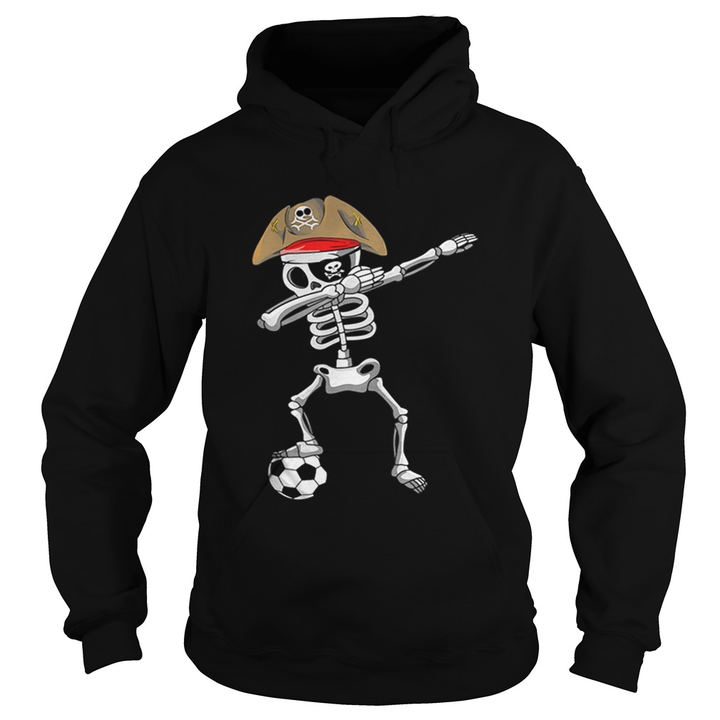 Official Halloween Soccer Pirate Dabbing Skeleton Soccer Hoodie
