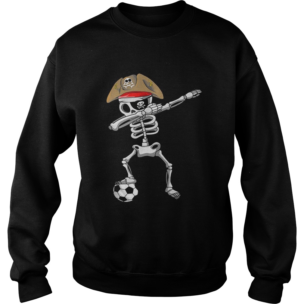 Official Halloween Soccer Pirate Dabbing Skeleton Soccer Sweatshirt