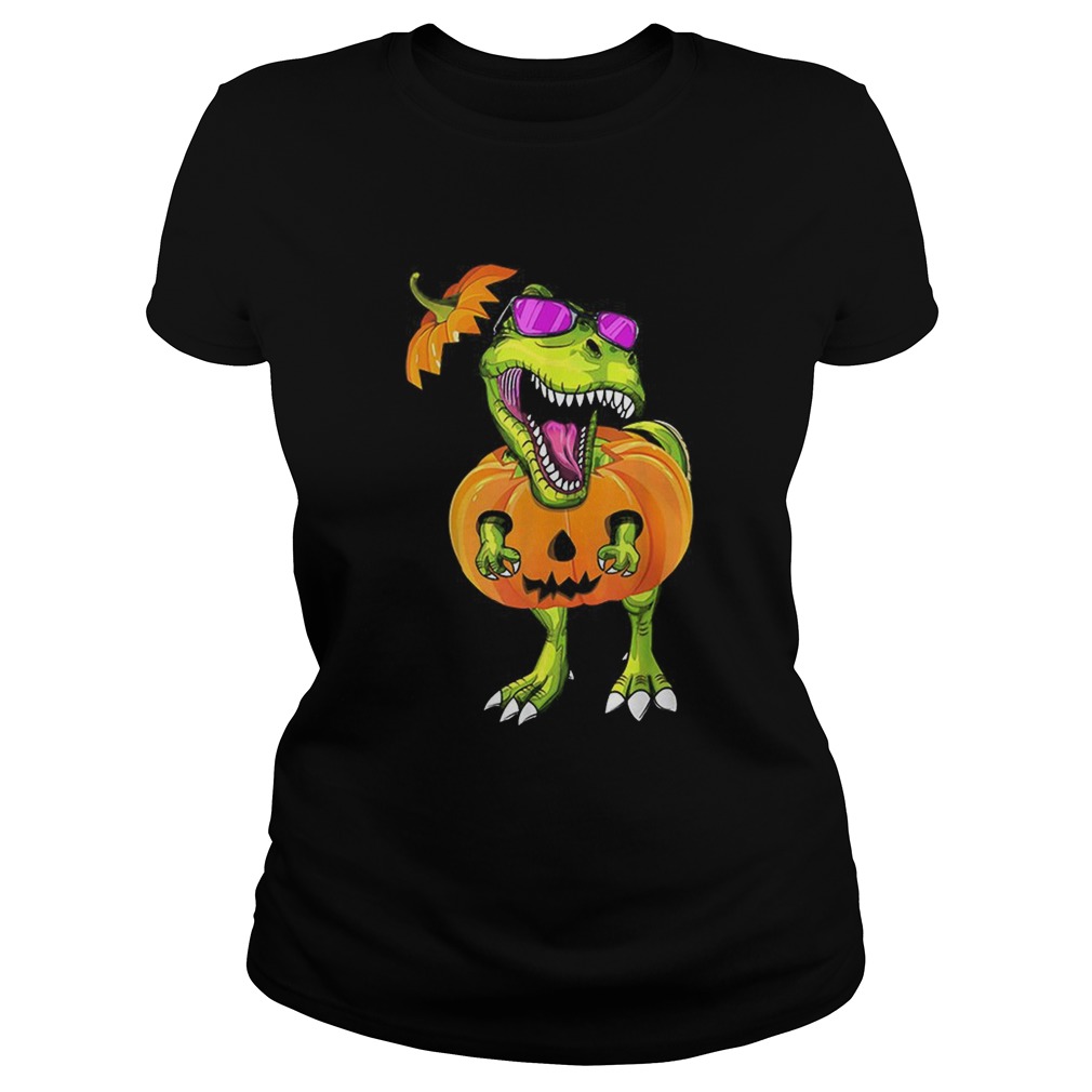 Original Halloween Trex Dinosaur Pumpkin Funny Gift For Men Women Classic Ladies