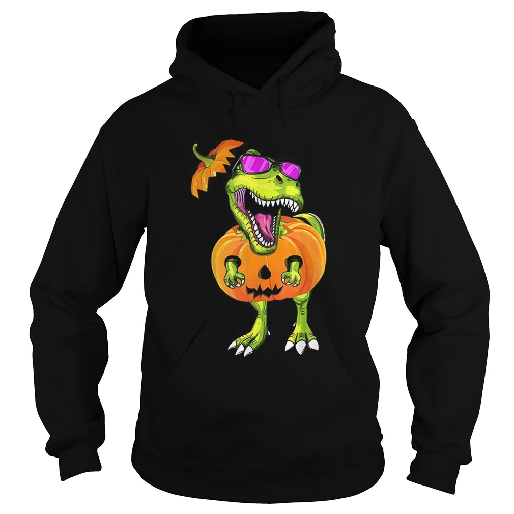 Original Halloween Trex Dinosaur Pumpkin Funny Gift For Men Women Hoodie