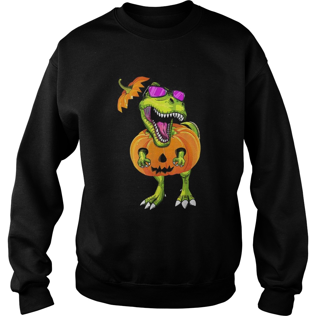 Original Halloween Trex Dinosaur Pumpkin Funny Gift For Men Women Sweatshirt