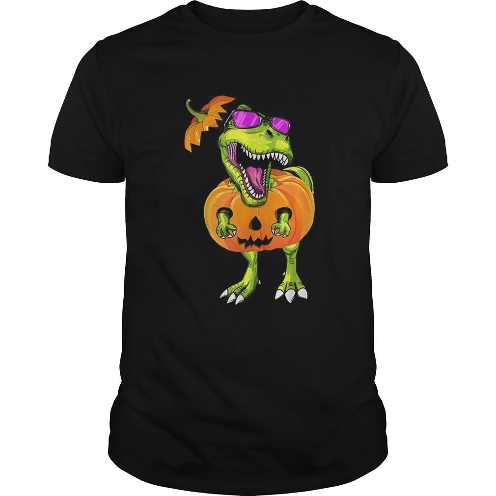 Original Halloween Trex Dinosaur Pumpkin Funny Gift For Men Women shirt