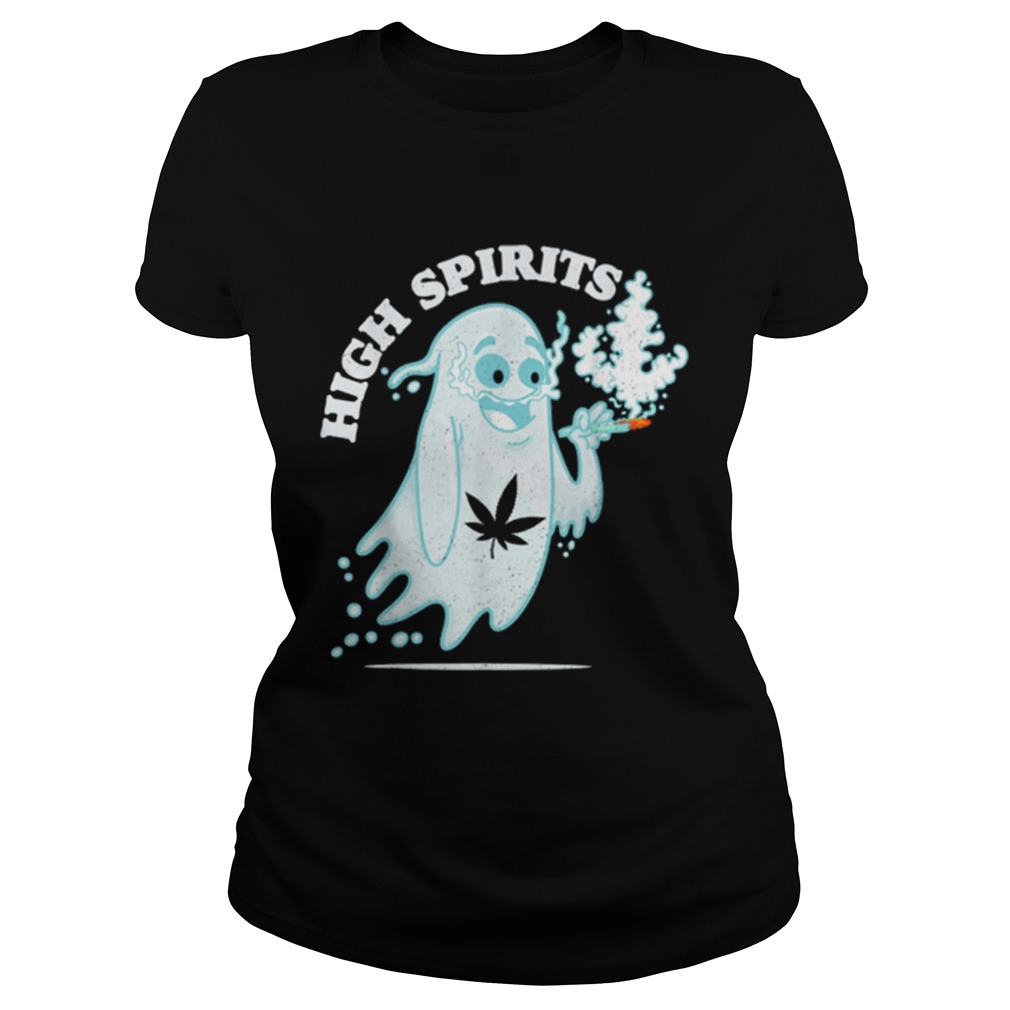 Original High Spirits Funny Halloween Stoner Pothead Cannabis Apparel Classic Ladies