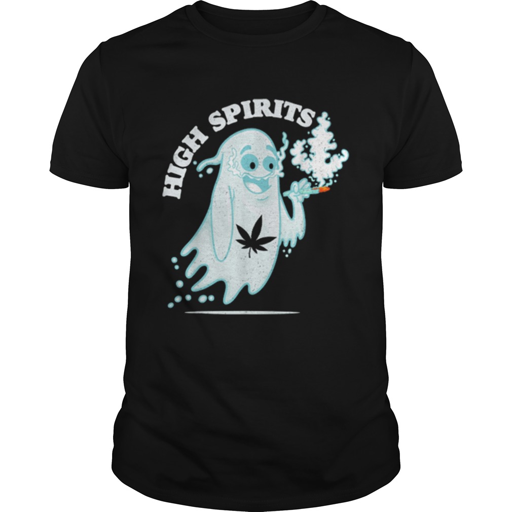Original High Spirits Funny Halloween Stoner Pothead Cannabis Apparel shirt