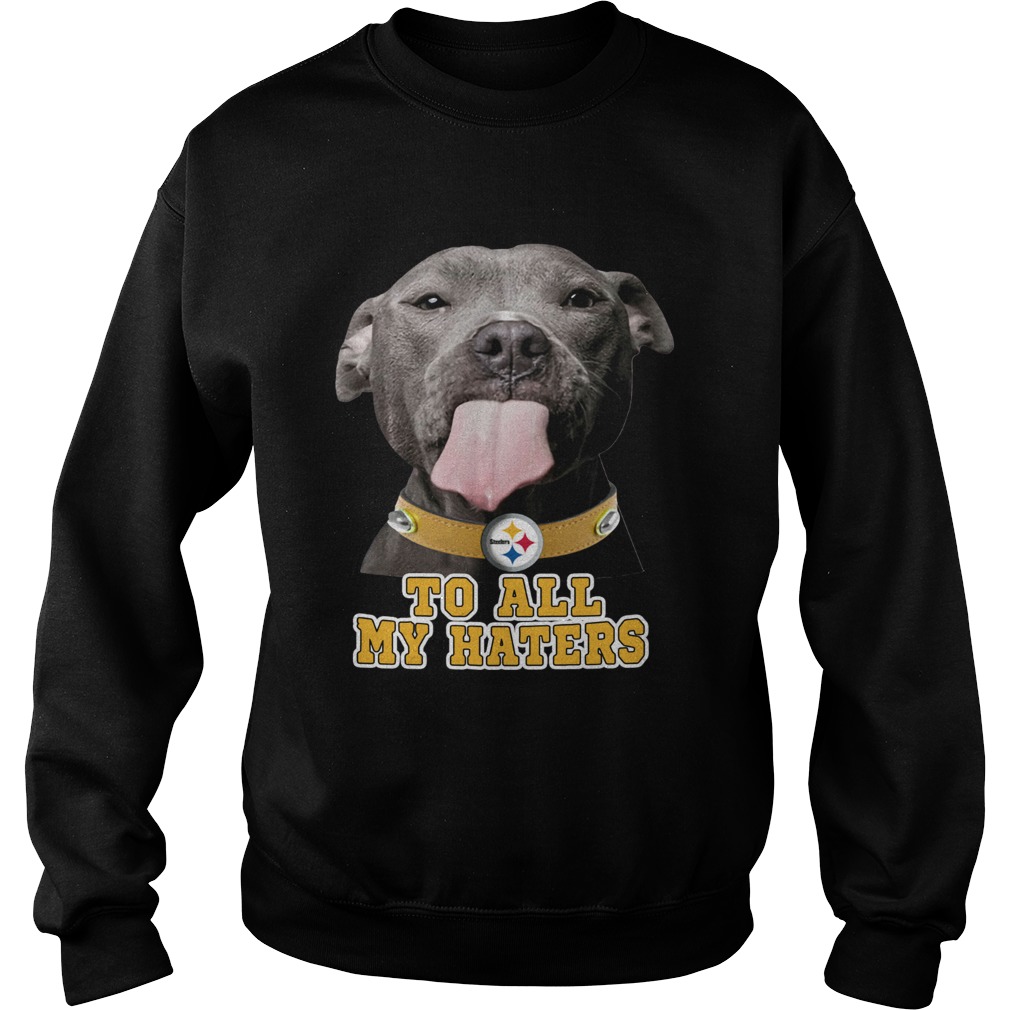 Pitbull to all my haters Pittsburgh Steelers Sweatshirt