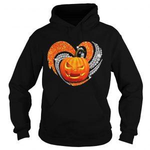 Pumpkin heart bling Halloween Hoodie