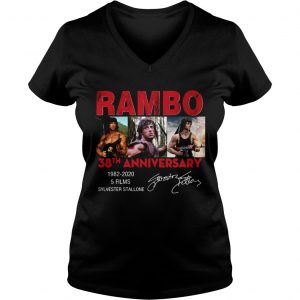 Rambo 38th anniversary 1982 2020 Ladies Vneck