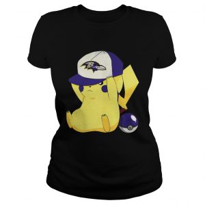 Ravens Pikachu Pokemon Ladies Tee