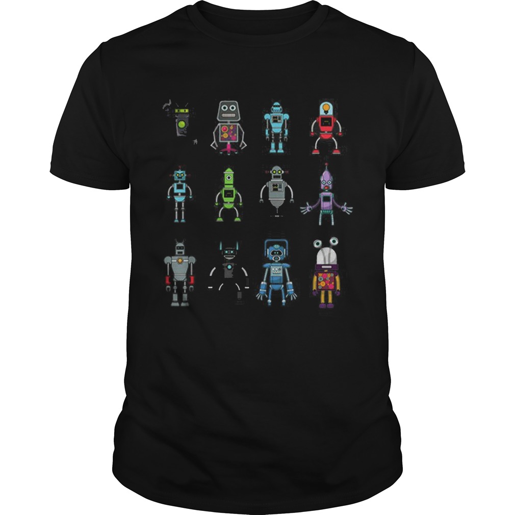 Robot Emoji Ai Geek Science Robotics Vintage shirt