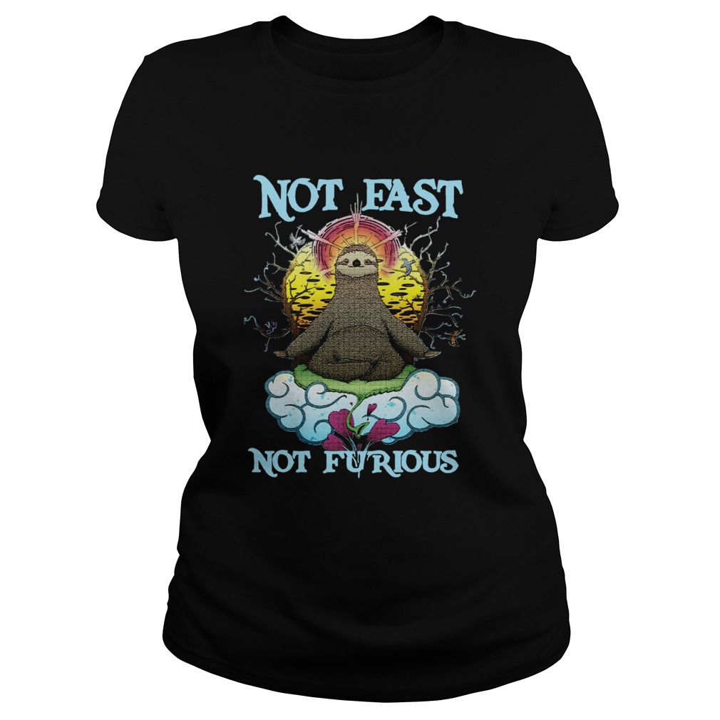 Sloth Yoga Not fast not furious Classic Ladies