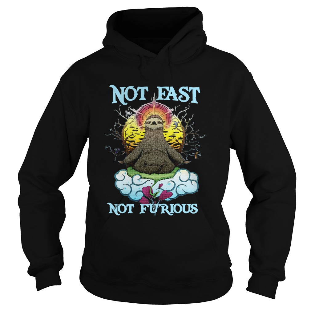 Sloth Yoga Not fast not furious Hoodie