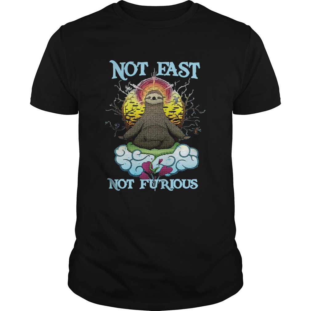 Sloth Yoga Not fast not furious shirt