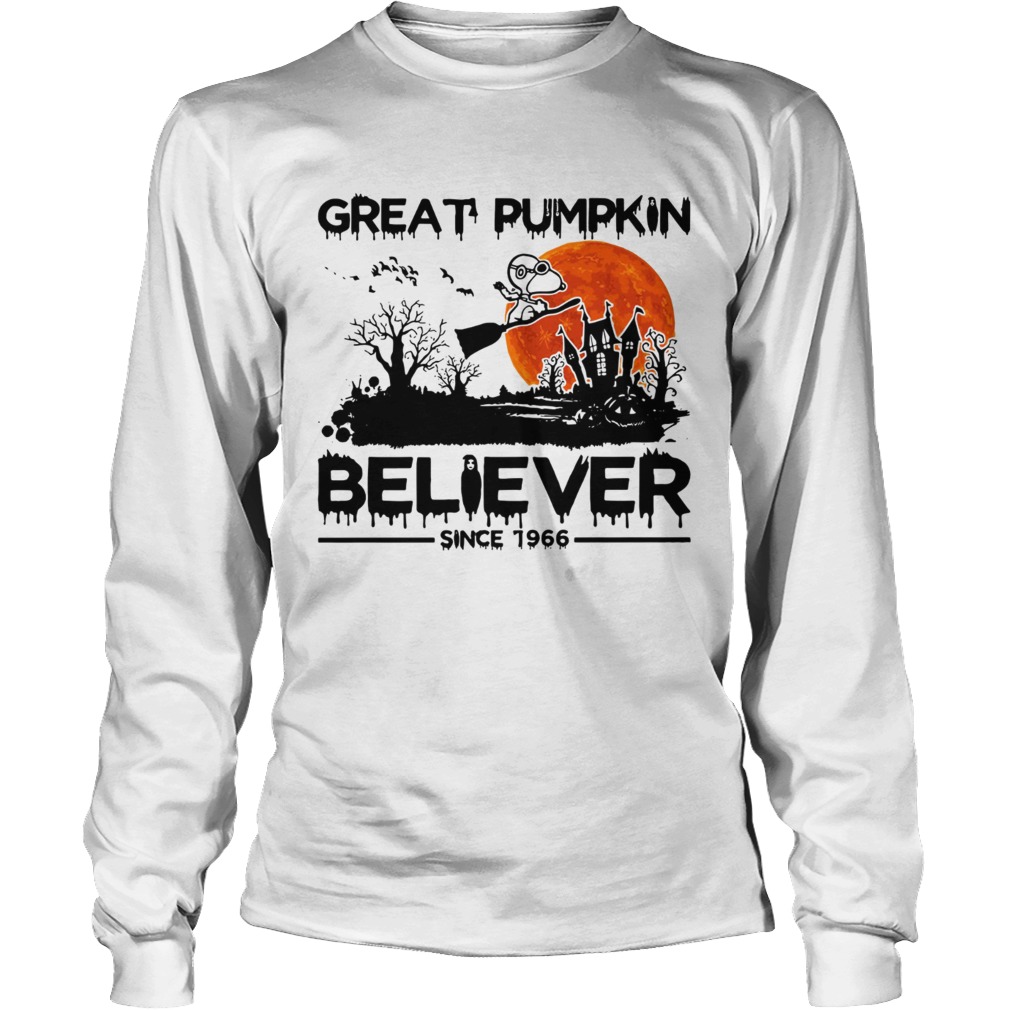 Snoopy Great pumpkin believer since 1966 Halloween LongSleeve