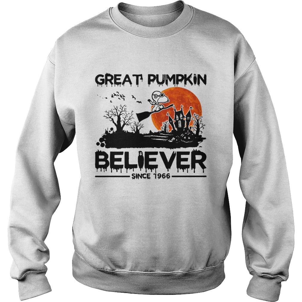 Snoopy Great pumpkin believer since 1966 Halloween Sweatshirt