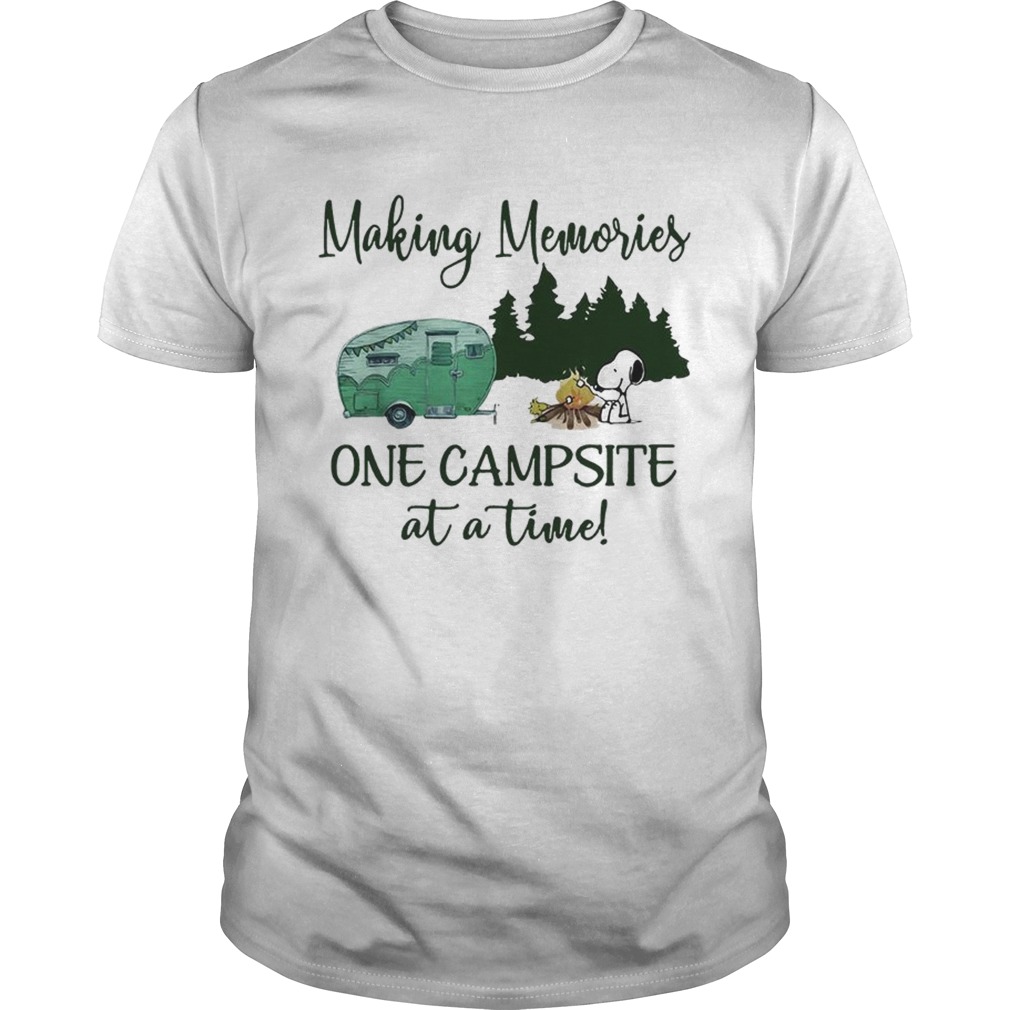 Snoopy and Woodstock making memories one campsite at a time shirt