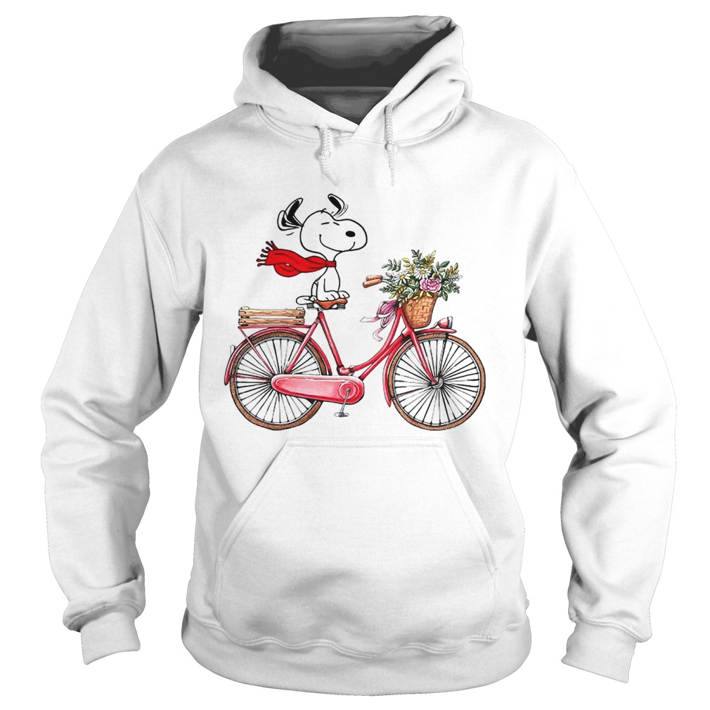Snoopy riding bicycle Hoodie