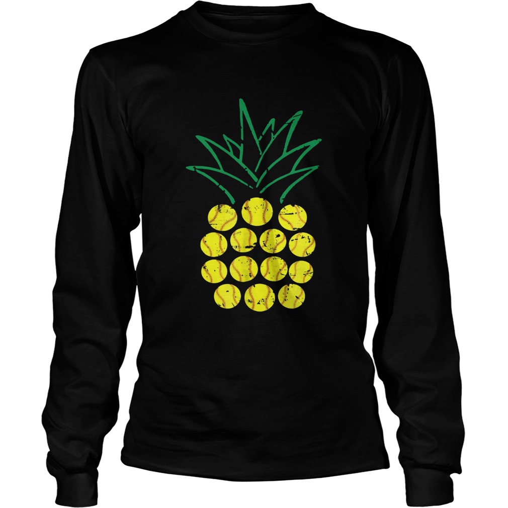 Softball Pineapple TShirt LongSleeve