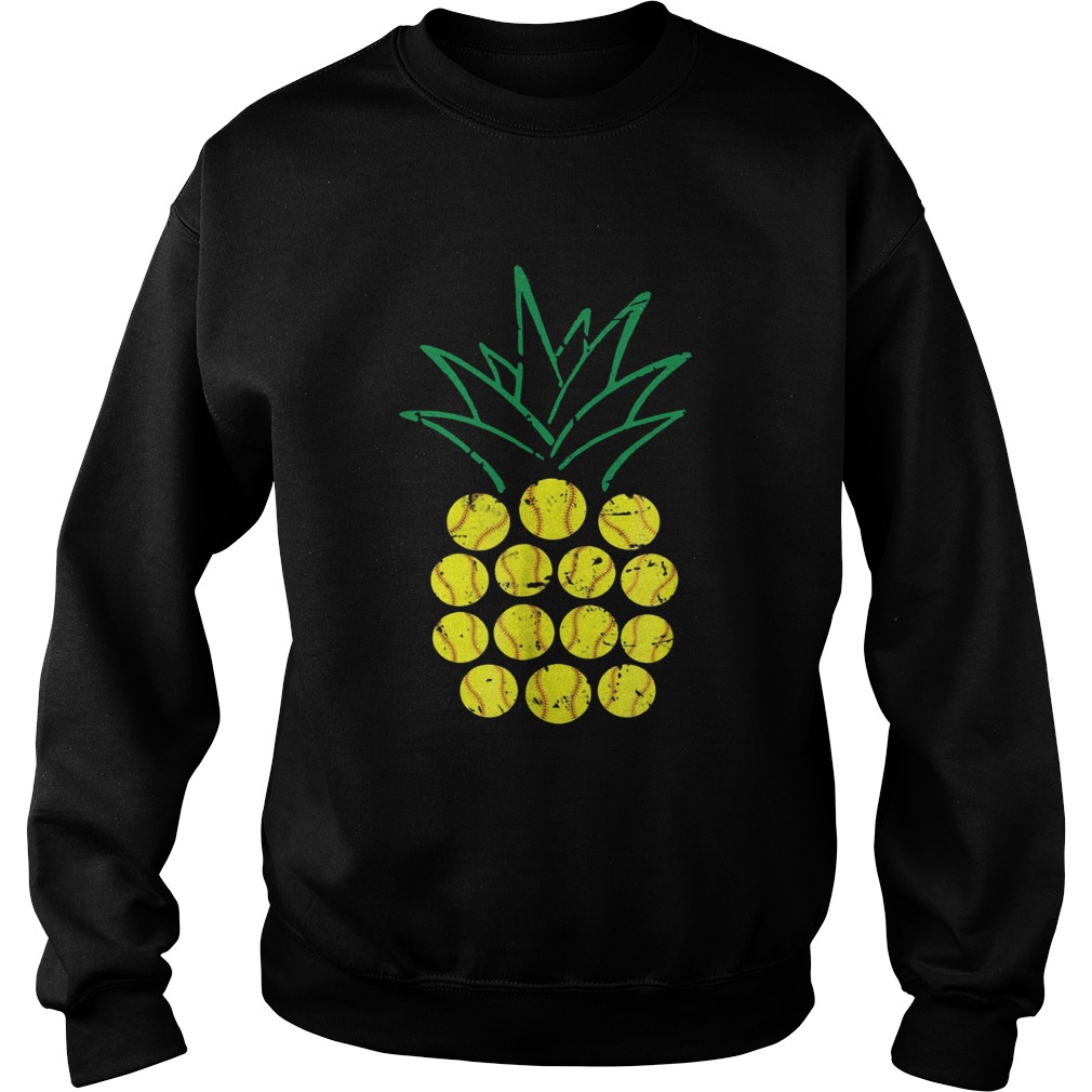 Softball Pineapple TShirt Sweatshirt