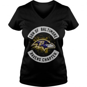 Son of Baltimore Ravens chapter Ladies Vneck