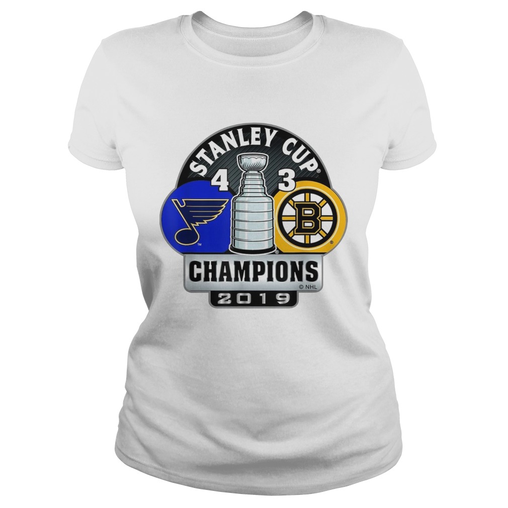 Stanley cup champions St louis blues 4 3 boston bruins Classic Ladies