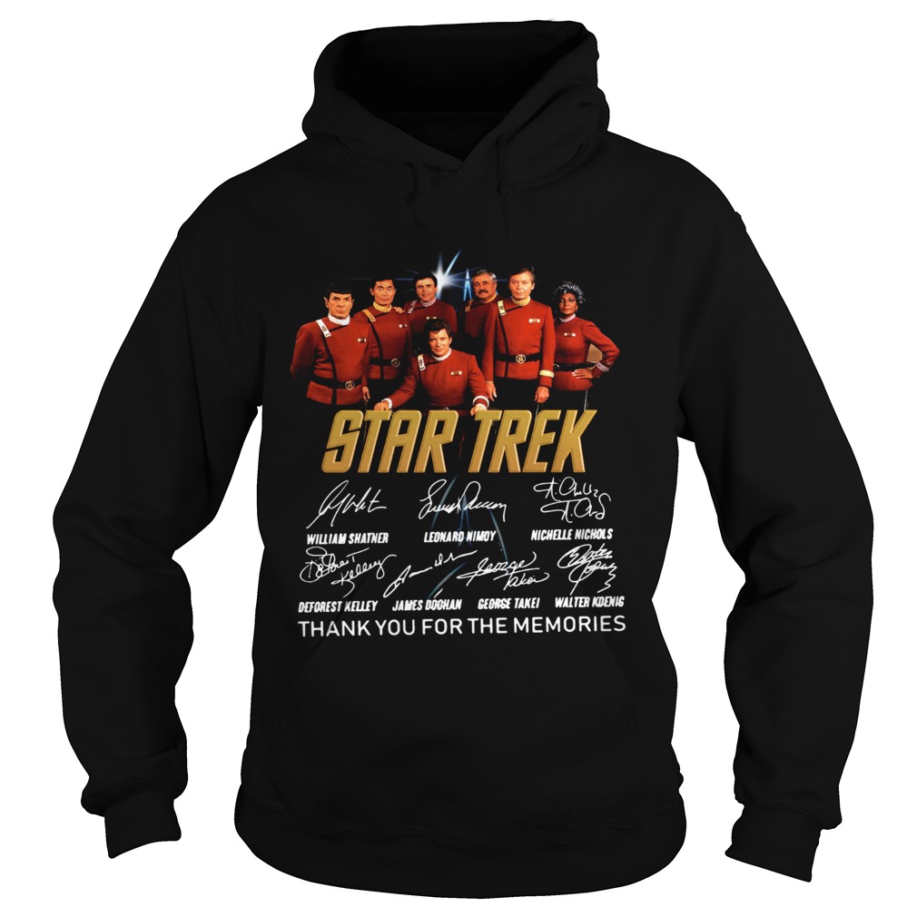Star Trek signature thank you for the memories Hoodie