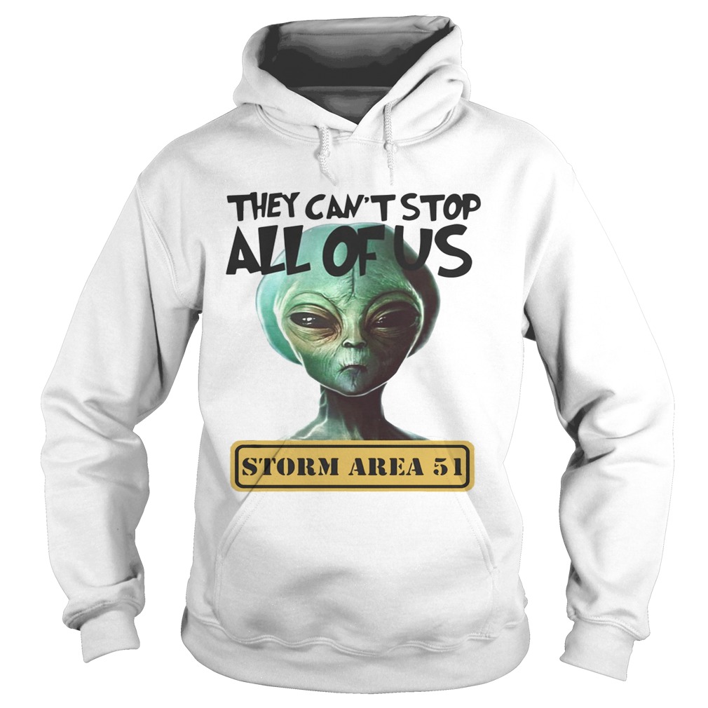 Storm Area 51 they cant stop all of US running Alien Hoodie