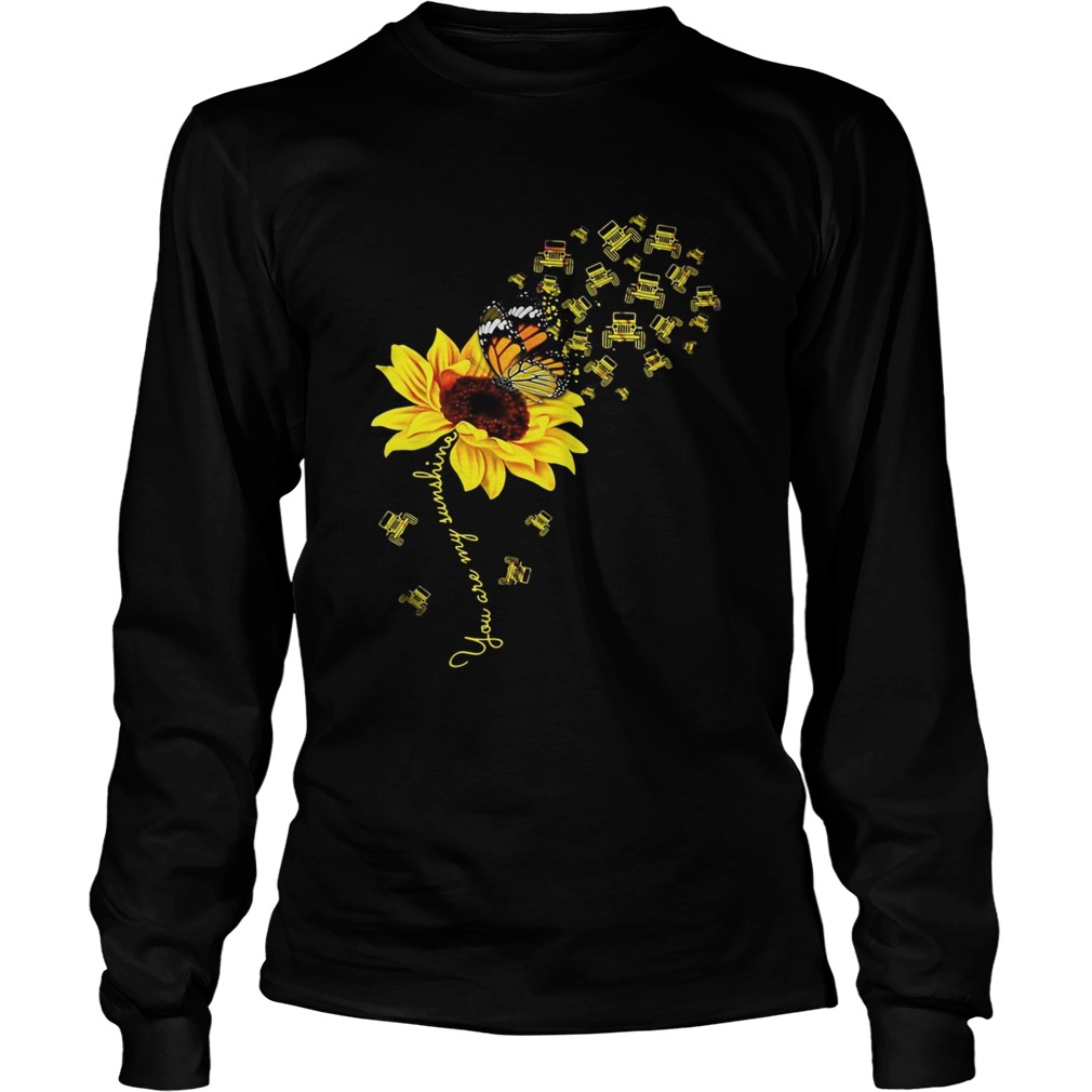 Sunflower Butterfly Jeep you are my sunshine LongSleeve