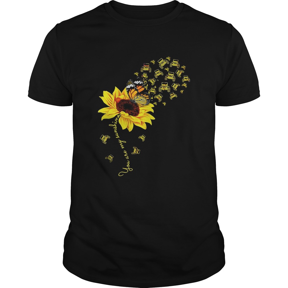 Sunflower Butterfly Jeep you are my sunshine Unisex