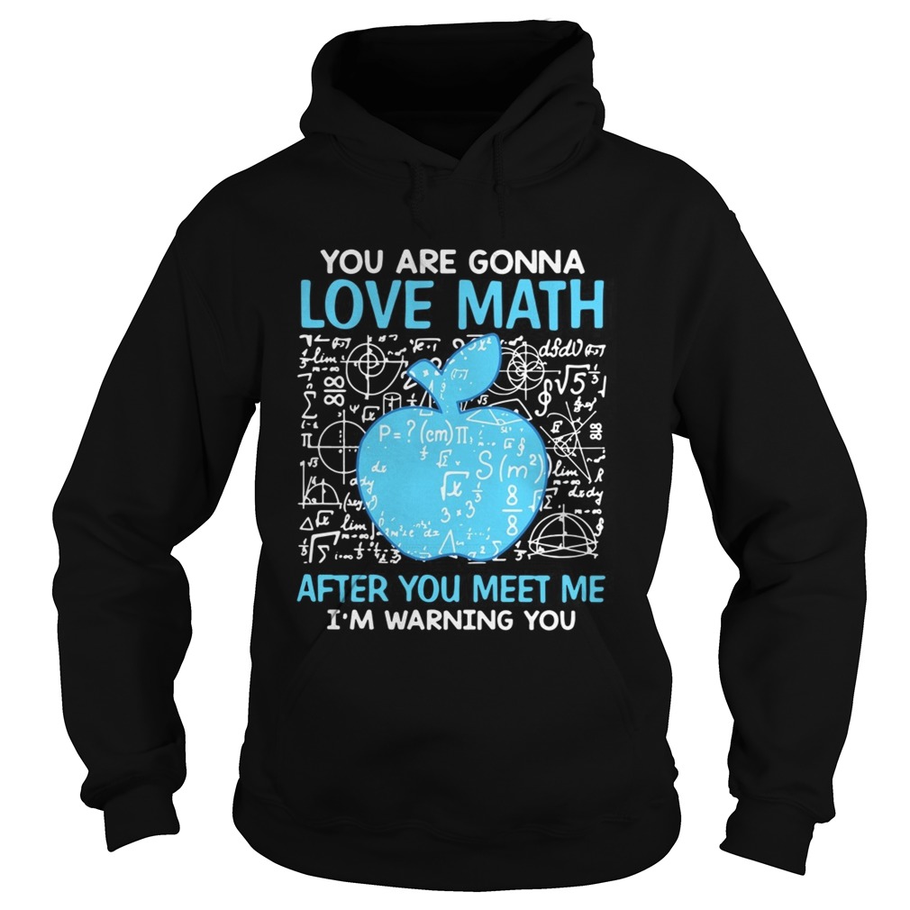 Teacher apple you are gonna love math after you meet me Im Hoodie