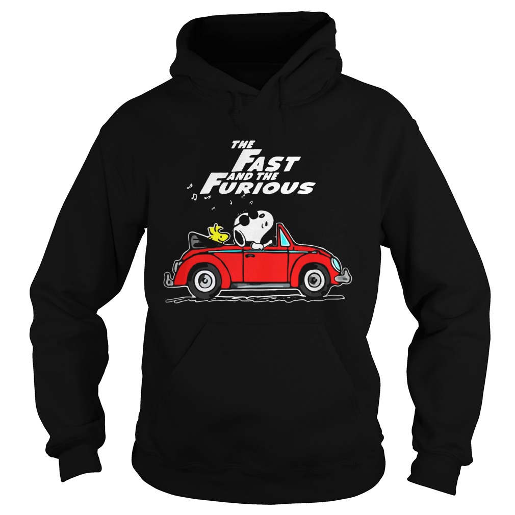 The Fast And The Furious Hobbs And Shaw Parody Snoopy And Woodstock Driving Red Car Shirts Hoodie