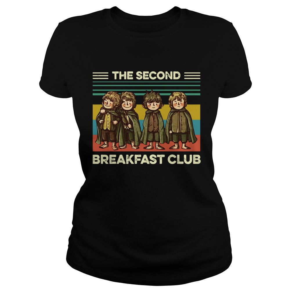 The Fellowship The Second Breakfast Club vintage shir Classic Ladies