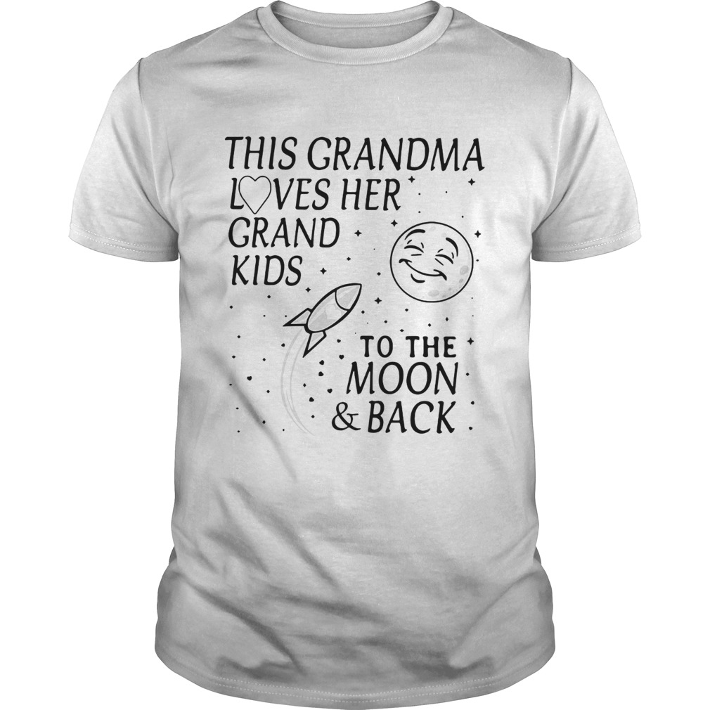 This Grandma loves her grand kids to the moon and back shirt