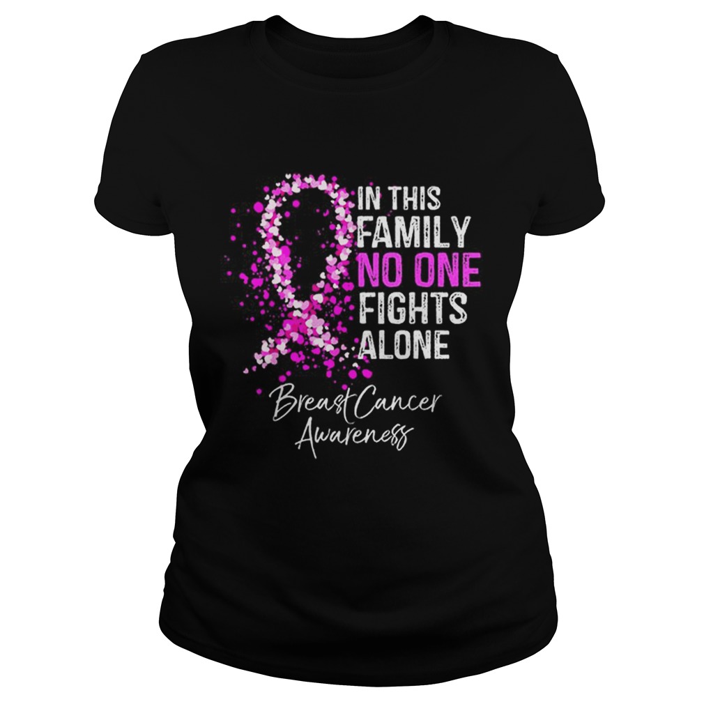 Top In This No One Fights Alone Breast Cancer Awareness Classic Ladies
