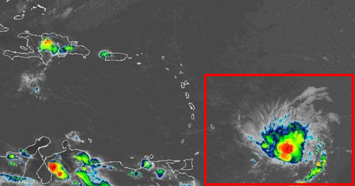 Tropical Storm Dorian gathering strength over the Atlantic