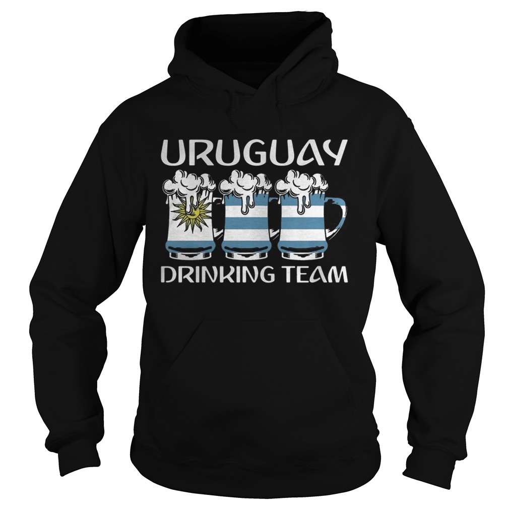 Uruguay Drinking Beer Team Shirt Hoodie