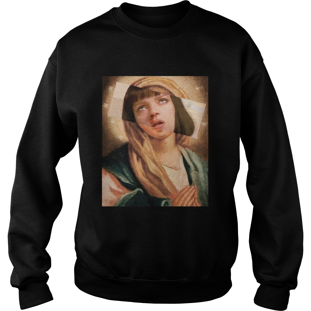 Virgin Mary mixed Pulp Fiction Sweatshirt
