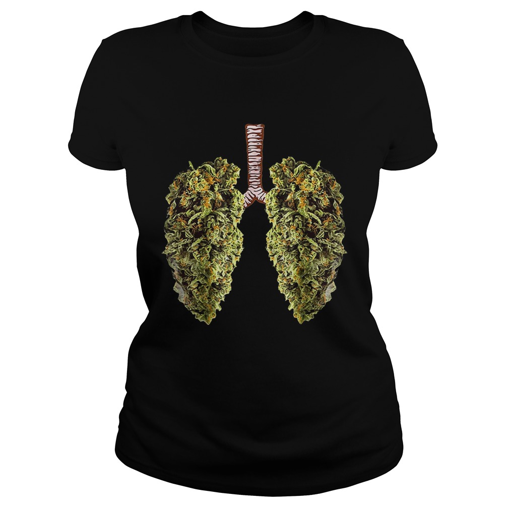 Weed Lung Marijuana Bid Lung Smoke Weed Classic Ladies