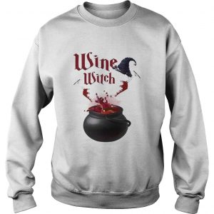 Wine Witch Halloween Sweatshirt