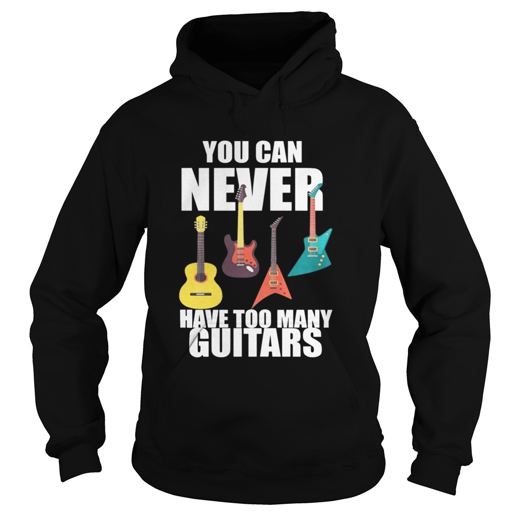You Can Never Have Too Many Guitars Music Funny Gift TShirt Hoodie