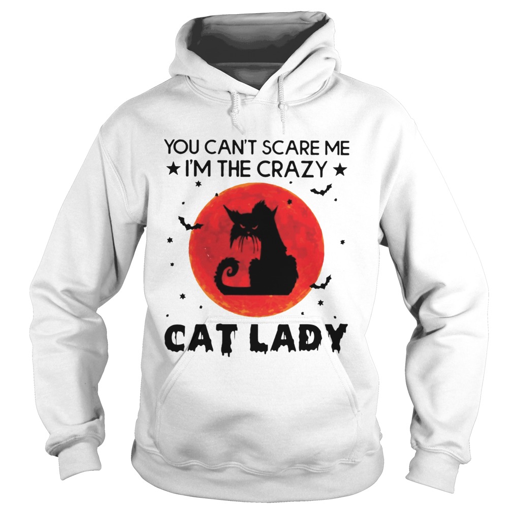 You Cant Scare Me Im The Crazy Cat Lady Halloween T Hoodie