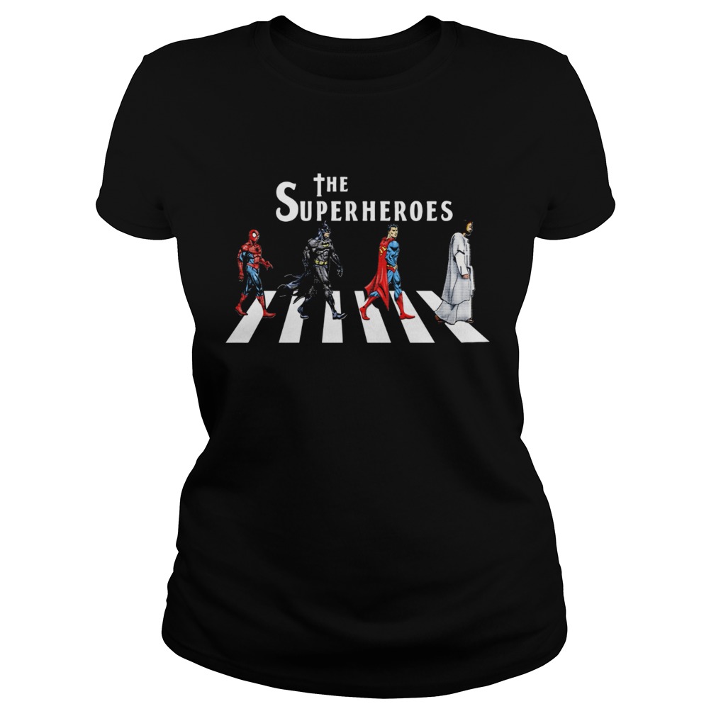1569209169The superheroes The Beatles Abbey Road Classic Ladies