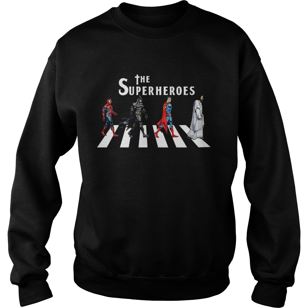 1569209169The superheroes The Beatles Abbey Road Sweatshirt