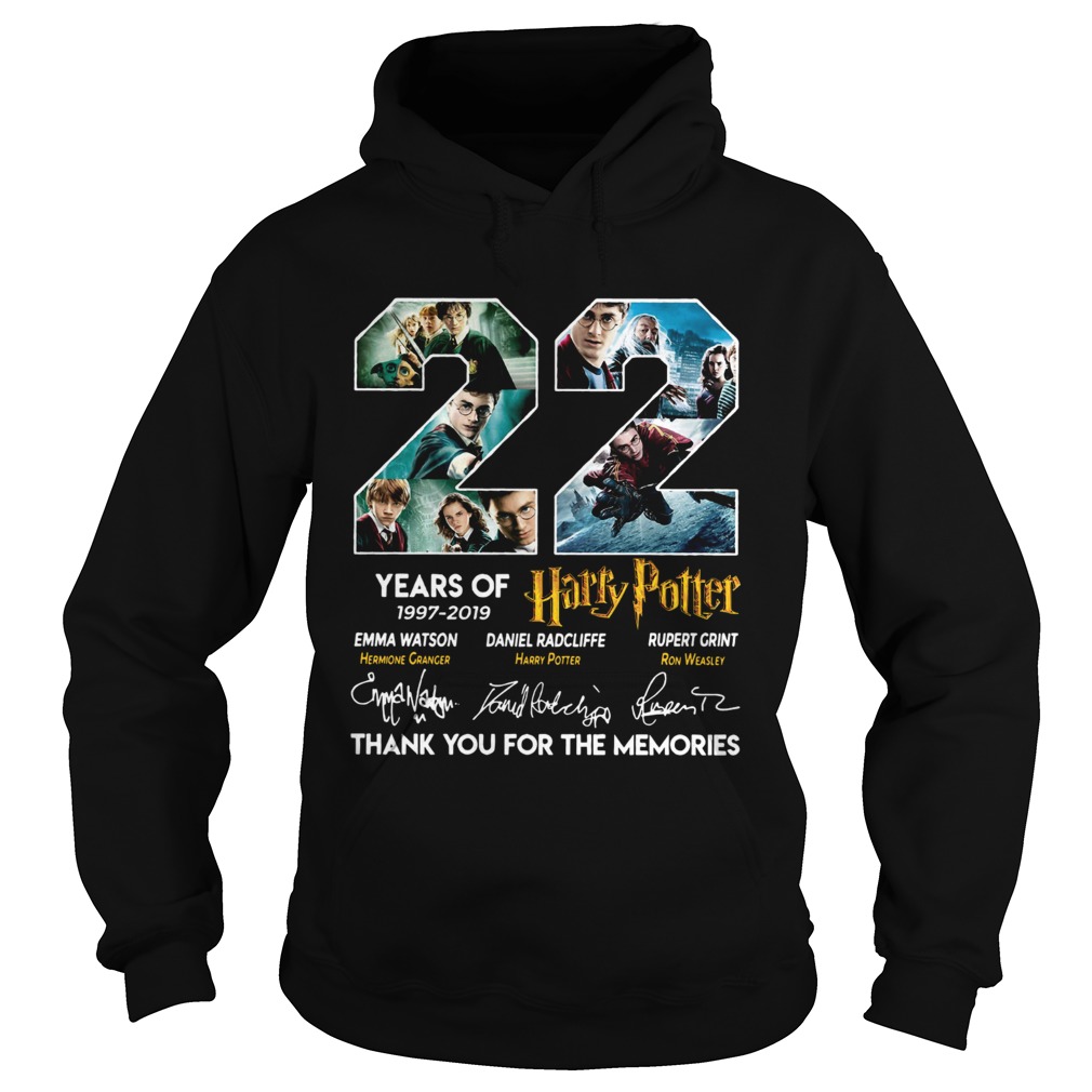 22 years of 1997 2019 Harry Potter thank you for the memories Hoodie