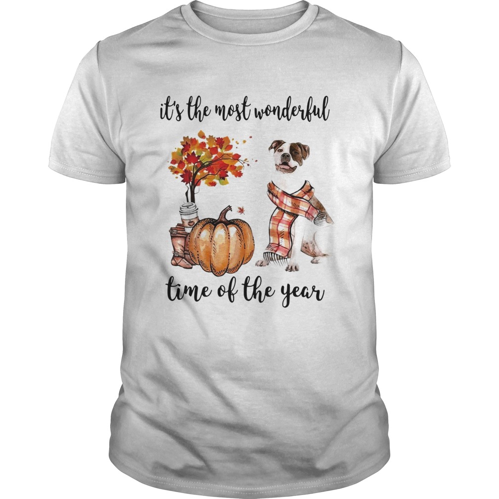 American Pit Bull Terrier its the most wonderful time of the year shirt