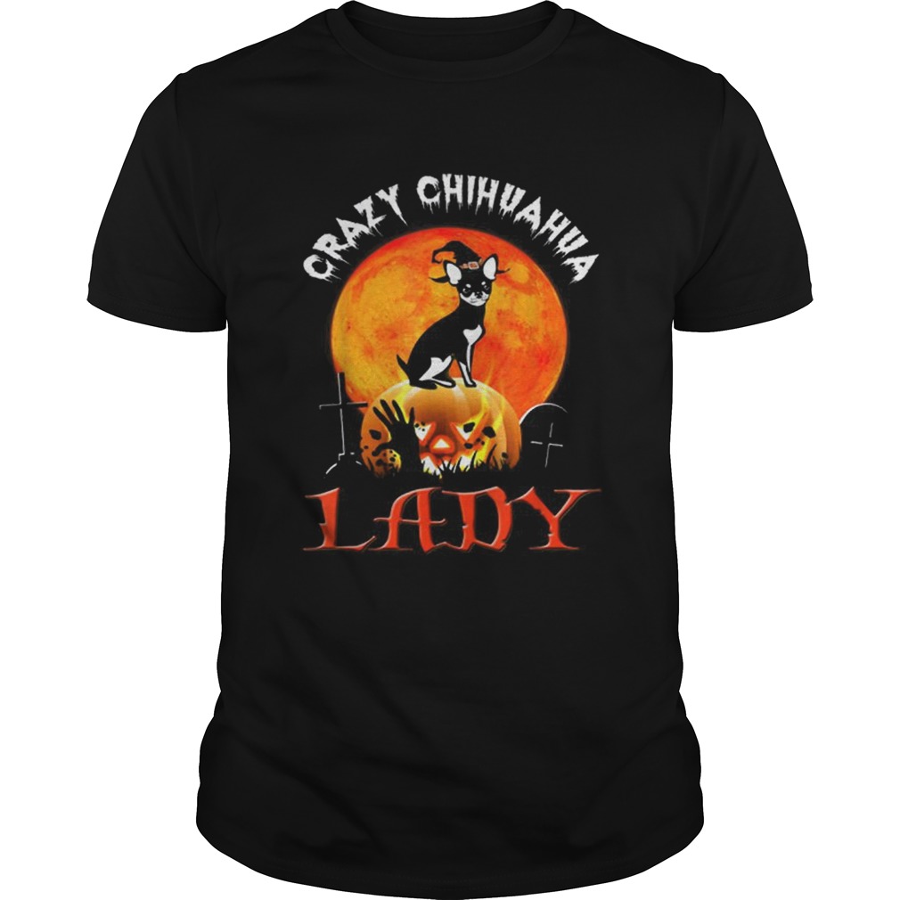 Awesome Crazy Chihuahua Lady Halloween Gift shirt