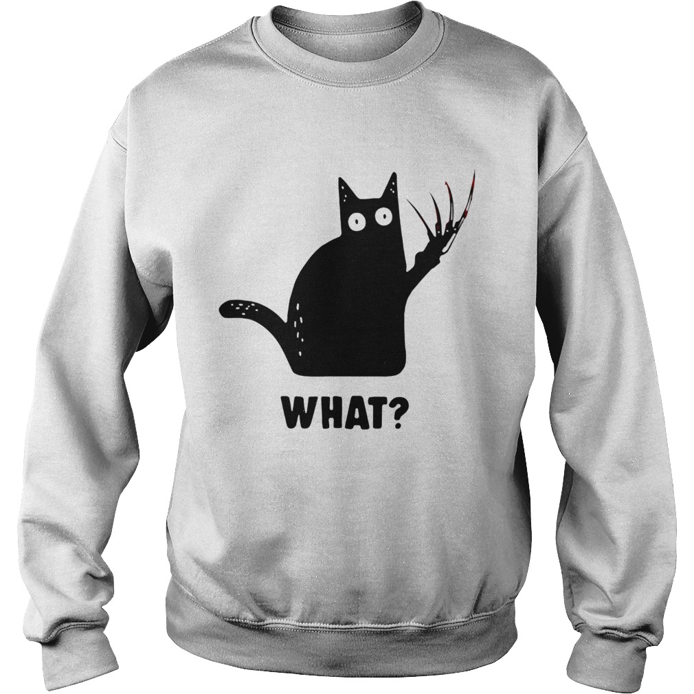 Black Cat Freddy Krueger what Sweatshirt